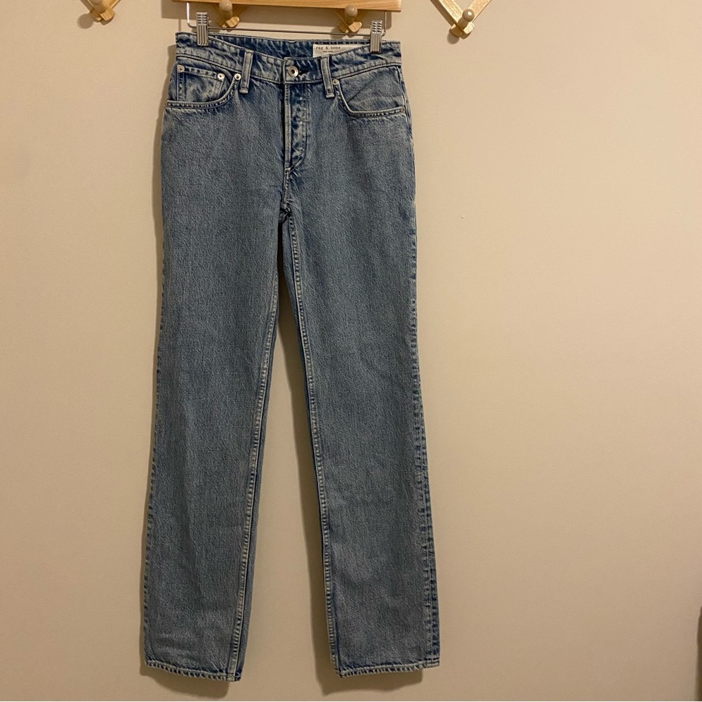 Rag and Bone High Rise Straight Leg Jeans size 23